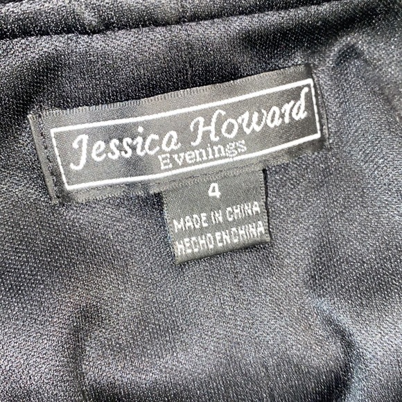 Jessica Howard black cocktail evening dress size 4 - Picture 5 of 7